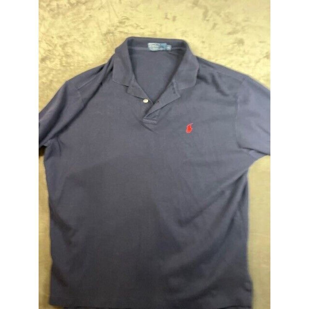 Polo Ralph Lauren Shirt Mens XL Blue Short Sleeve